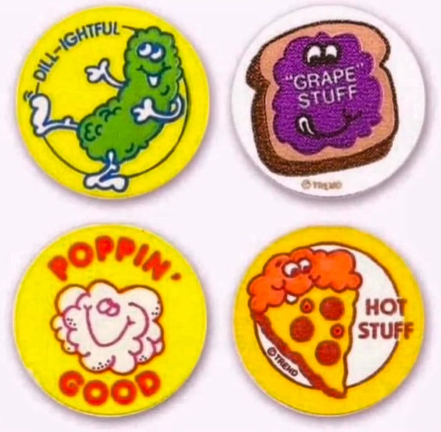 old school scratch and sniff stickers - DillIghtful Ec "Grape Stuff Poppin Trend Tremo Hot Stuff